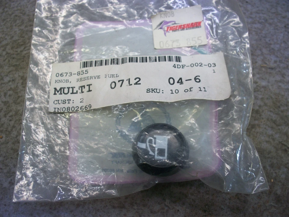 Arctic Cat Tigershark PWC Monte Carlo Daytona perilla de combustible de reserva NUEVO FABRICANTE DE EQUIPOS ORIGINALES 0673-855 Foto 1 de 1