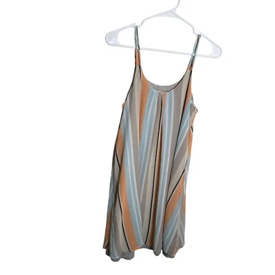 Vestido Dolan Left Coast para mujer pequeño a rayas forrado cambio sin mangas colorido sin mangas Foto 1 de 4