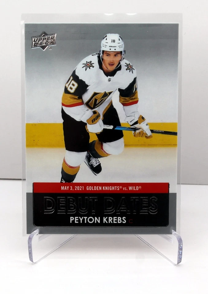 2021-22 Upper Deck Debut Dates Insert Card #DD-14 Peyton Krebs - Golden Knights - Image 1 of 1