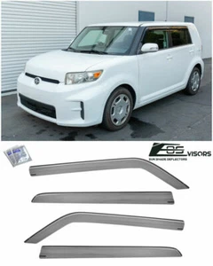 Para 08-15 Scion xB JDM MUGEN Estilo Cinta Ventanas Ventanas Viseras Protectores contra la Lluvia - Imagen 1 de 7