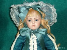 18" Repro French Bru antique doll marked 1989 Hamilton Collection