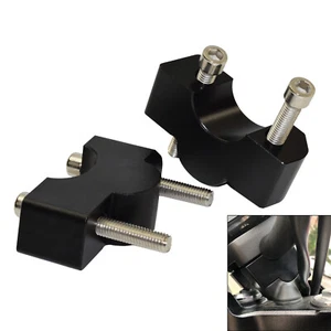 Black 28mm Handlebar Bar Riser Up +30mm For KAWASAKI Vulcan S VN 650 EN650 2019- - Picture 1 of 5