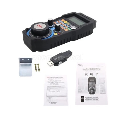 Wireless Mach3 MPG Pendant LCD Handwheel controller for CNC Mach3 4-axis - Image 1 of 4