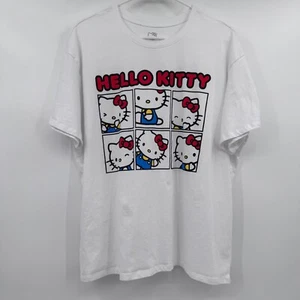 Sanrio Hello Kitty T Shirt Adult XXL White Kawaii Short Sleeve Hybrid Apparel - Picture 1 of 9