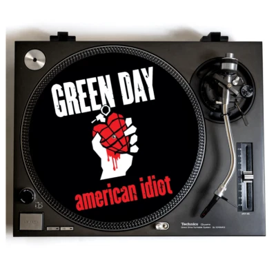 GREEN DAY Turntable Slipmat for Vinyl Records 12" DJ Slip Mat punk rock vinyls
