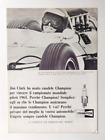 Pubblicita' Candele Champion Jim Clark Pilota Old Advertising Vintage 1965 (F4)