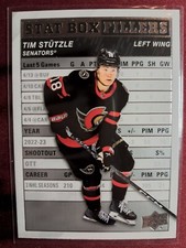 Tim Stuttzle STAT BOX FILLERS 2023-24 Upper Deck Series 1 #SB-5 Ottawa Senators