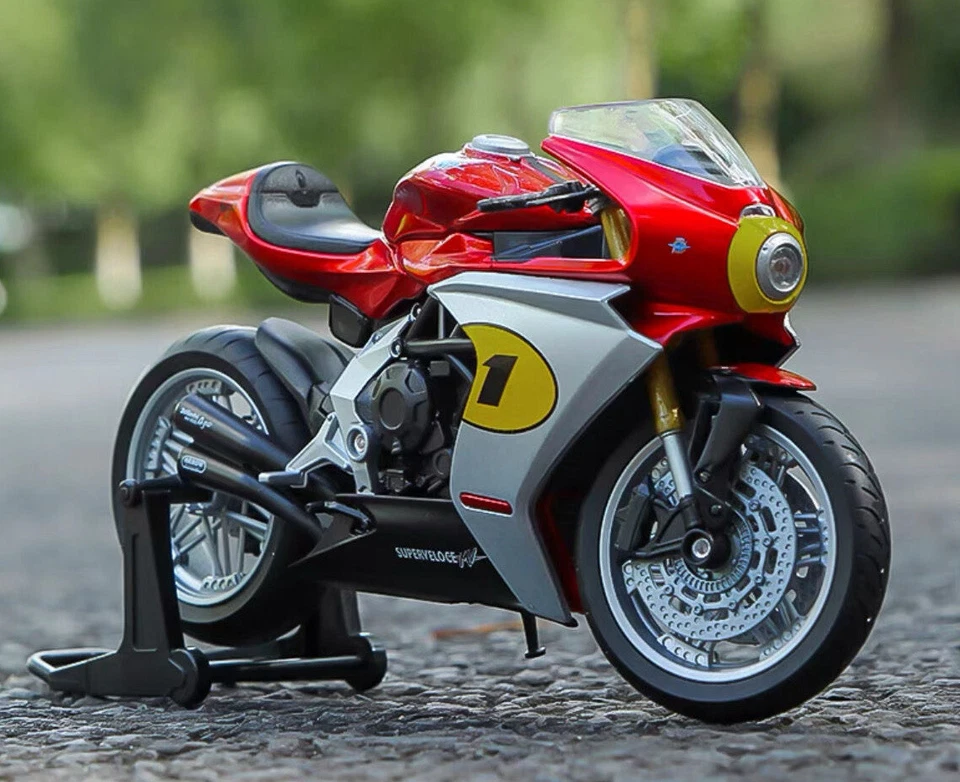 ZD WELLY 1:12 MV Agusta Superveloce AGO Sport Model Toy Diecast Metal Motorcycle - Image 1 of 4