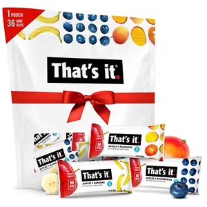That's it. Mini Fruit Bars Gift Pouch (Variety 36 Count) No Sugar Added, 36 Ct - Picture 1 of 6