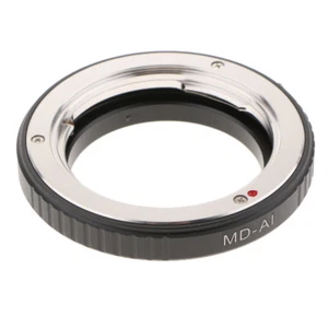 Macro Confirm Minolta MD Lens to Nikon F Mount Adapter Ring for D4 D90 D750 - Picture 1 of 8
