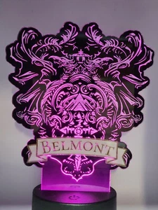 Castlevania led lamp Belmont Crest (show it off) nightlight gameroom display - Picture 1 of 8
