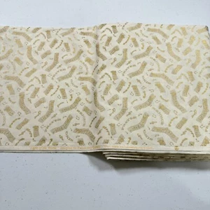 vtg exclusively quilters fabric gold music light of the world 42x210 5.8 yards - Picture 1 of 11