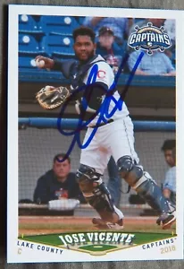 Cleveland Indians Jose Vincente Signed 2018 Lake County Captains Auto Card QTY - Picture 1 of 1