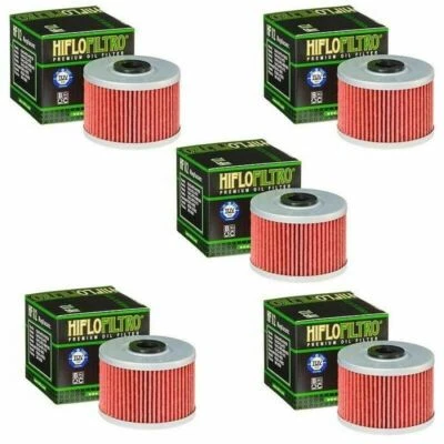 Filtro de aceite HiFlo genuino HiFlo Kawasaki KLX 450R 450 HF112 2008 2009 - Paquete de 5 Foto 1 de 4