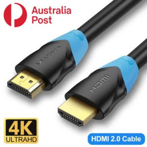 1.5M/3M/5M/8M/10M Premium HDMI Cable 2.0 4K 2160p 1080p High Speed Gold Plated - Picture 1 of 6