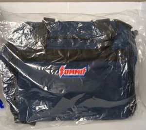 Summit Racing Akron OH Duffle Big Bag Tool Black Messenger Laptop Shoulder New - Picture 1 of 14