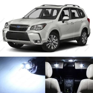 12 x White LED Interior Lights Package For 2014 - 2022 Subaru Forester +PRY TOOL - Picture 1 of 8