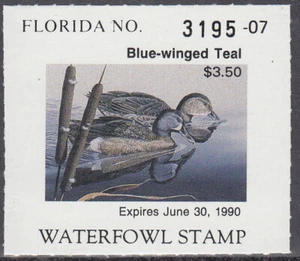 USA Florida MNH Waterfowl Ducks Jaffe FL11 Value $ 9.00 - Picture 1 of 1