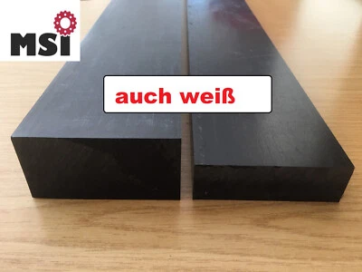 POM Platte Vierkant Leiste Zuschnitt 30x100, 50x100mm schwarz weiß Länge wählbar - Bild 1 von 2