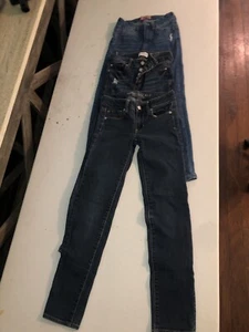Lote de 3 jeans de cera para mujer talla 0/24 índigo talla 1 American Eagle talla 00 - Imagen 1 de 12
