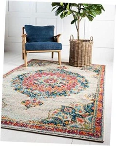 Penrose Collection Area Rug - Alexis (3' Rectangular 3' 3" x 5' 3" Ivory/Black - Picture 1 of 7