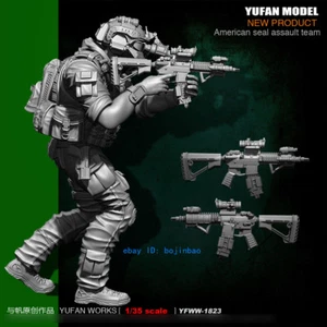 Kit Modelo Soldado 1/35 Sin Pintar American Seal Assault Team Soldier YuFan Modelo - Imagen 1 de 3