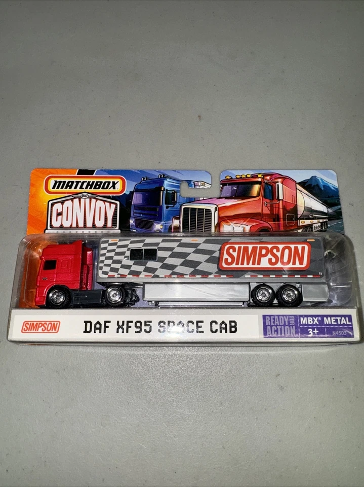 Simpson Big Rig Matchbox Convoy DAF XF95 Space Cab H1236 New On Blister - Image 1 of 4