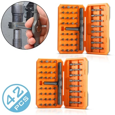 STAHLWERK 2 x Ratschen-Schraubendreher-Bit-Set RBS-42 ST 42-teilig Ratsche - Bild 1 von 4