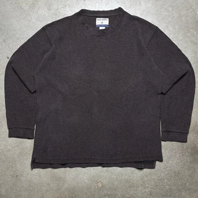 Sudadera térmica High Sierra marrón cuello redondo gran tamaño M vintage 100 % algodón Foto 1 de 3