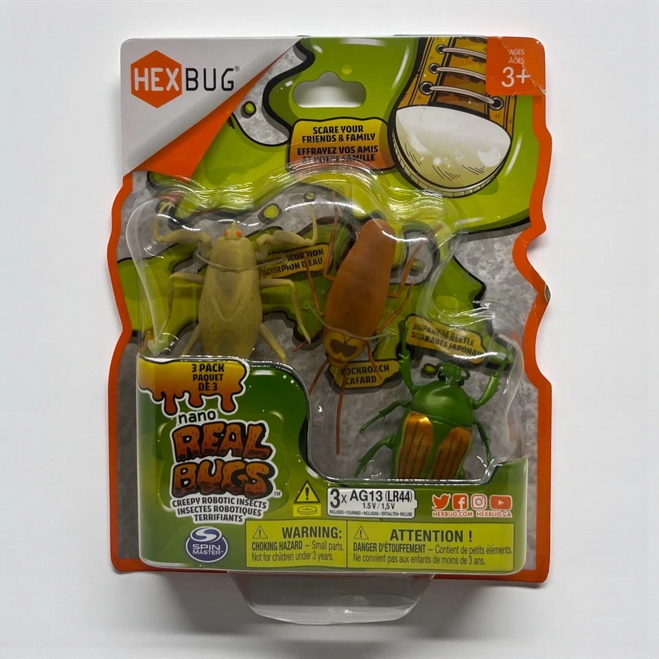 Hexbug Nano Real [FAKE] Bugs 3 Pack 'Creepy Robotic Insects' - Spin Master, 2024 - Image 1 of 4