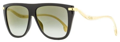 Gafas de sol Jimmy Choo Browline Suvi/S 807FQ negras/doradas 58 mm Foto 1 de 2