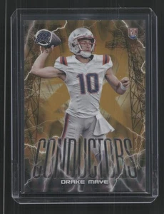 2024 Topps Resurgence #C-7 Drake Maye Conductors Gold Power Surge #/50 - Imagen 1 de 2
