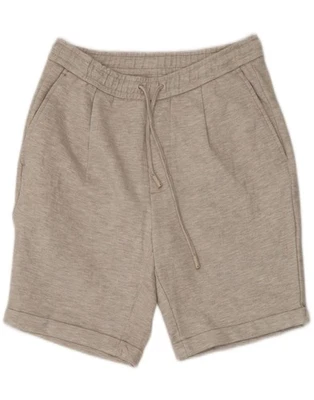 Pantalones Cortos Informales ZARA Mujer Pequeños W27 Beige Poliéster AZ07 Foto 1 de 3