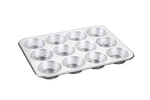 Natural Aluminum Commercial Muffin Pan, 12 Cup - Bild 1 von 6