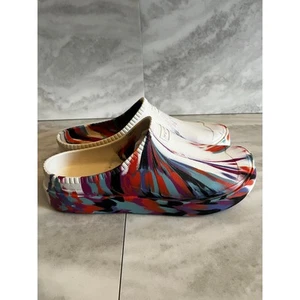 NIB HUNTER White In/Out Bloom Clogs Slip-on Algae Foam Size 12 Tie Dye - Picture 1 of 9