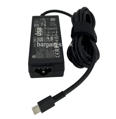 Genuine 45W USB Type-C AC Adapter Charger HP OmniBook 5 Flip 2-in-1 14-fp0023dx - Image 1 of 4