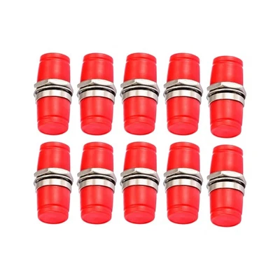 10Pcs Lot FC-FC/PC Fiber Optic Adapter Coupler Connector Female to Female RED E - Image 1 of 4