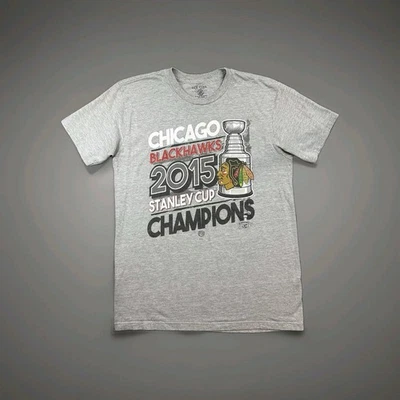 Camiseta Chicago Blackhawks (2015) NHL Stanley Cup Champions Hombre Gráfico Talla (M) Foto 1 de 4