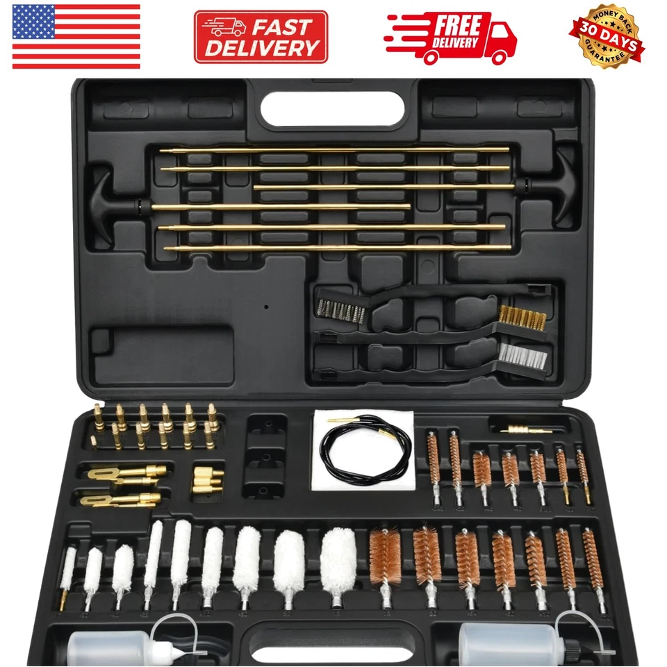 GLORYFIRE Elite Gun Cleaning Kit Universal Cleaning Kit for Guns with Case