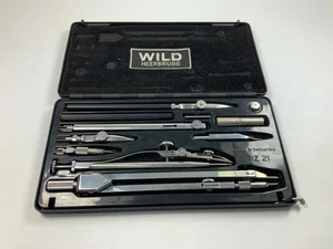 Vintage WILD HEERBRUGG Swiss Made Drafting Tool Set Complete - Picture 1 of 4