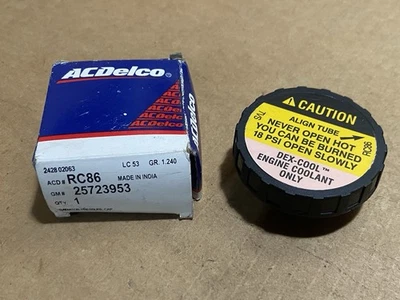 GM 25723953 Radiator Overflow Tank Cap 18 PSI -- 2001-2003 Olds Aurora - NOS OEM - Image 1 of 4