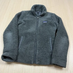 Patagonia Women’s Small Gray Los Gatos Fleece Sherpa Full Zip Mock Neck Jacket - Picture 1 of 9