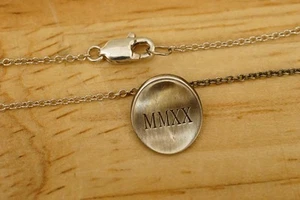 Artisan Jewelry MMXX 2020 Sterling Silver Pendant Memorial Remembrance Necklace - Picture 1 of 5