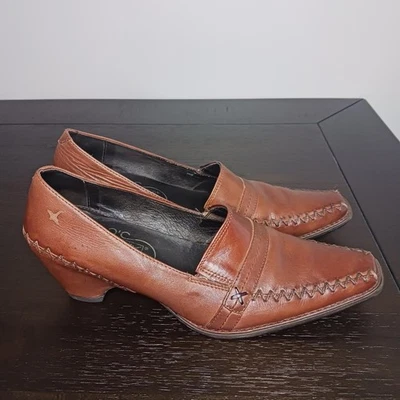 Pikolinos Zapatos Mocasines de Tacón de Cuero Marrón Para Mujer Talla EU 38/US 7.5-8 Foto 1 de 4