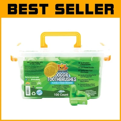 Gentle Finger Toothbrush for Dogs & Cats - 100 Count - Image 1 of 4