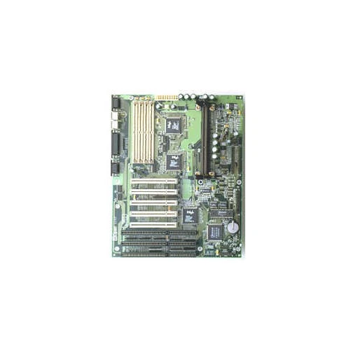 AOpen AX6F Slot 1 motherboard with 3 isa slots, 5 PCI and 4 SIMM slots. ATX. - Image 1 of 1