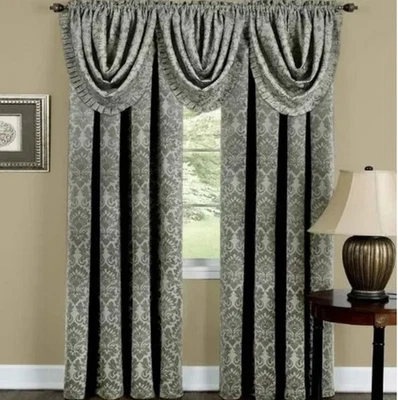 Sutton Window Curtain Panel Ivory 52" X 63" - Image 1 of 4