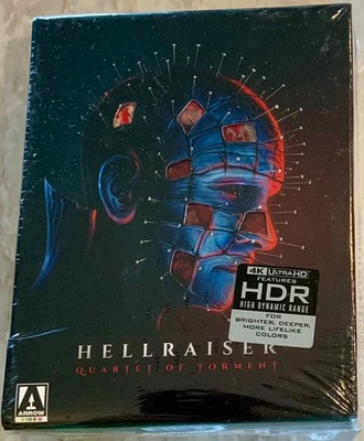 Clive Barker Hellraiser II III IV Quartet of Torment 4K UHD Blu-ray Slipsleeve - Image 1 of 4