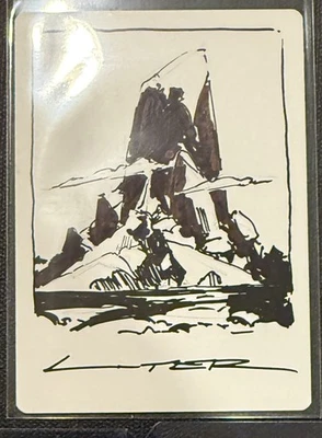 Snow-Covered Mountain Foil Artist Proof - Image 1 of 2