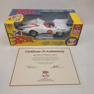 Speed Racer Mach 5 Car Diecast 1:18 Scale Signed Peter Fernandez Autographed A - Image 1 of 4